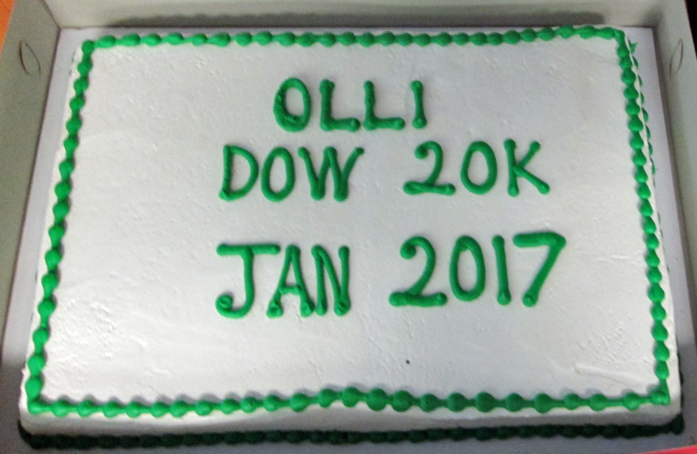 Dow 20,000 Cake